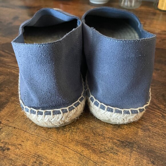 Crosby Square Blue Suede Leather slip on mens espadrille size 9 main image 6